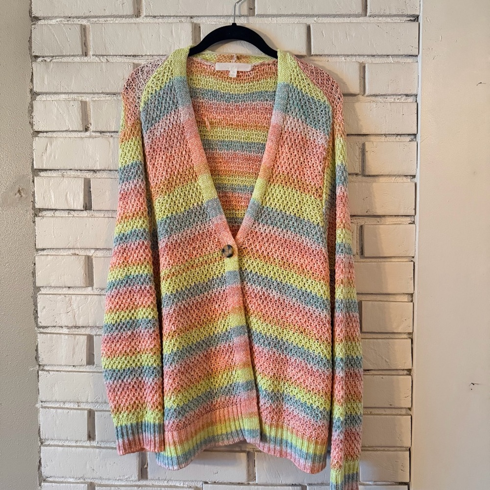 Adyson‎ Parker Rainbow Stripe Knit Cardigan